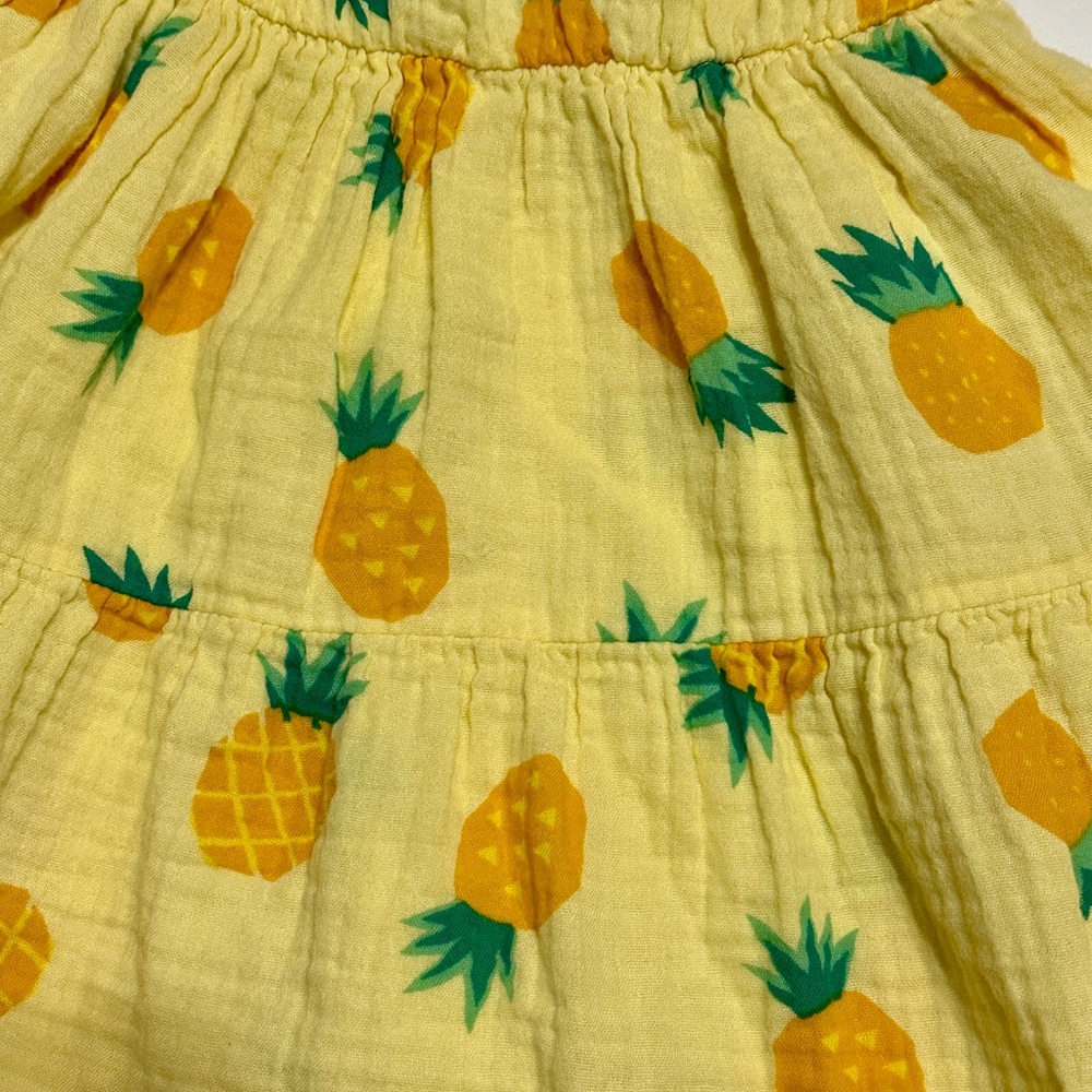 Cat & Jack Yellow Pineapple Spaghetti Strap Sundress in Size 4T - Picture 6 of 8